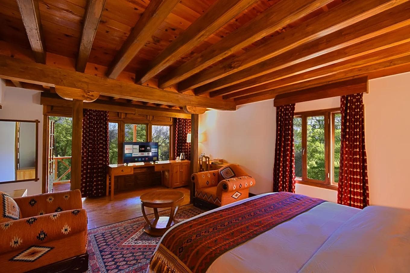 Serena Altit Fort Residence nestled beside the ancient Altit Fort with panoramic Hunza Valley views and apricot gardens